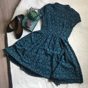 Xhilaration Mock Neck Floral Dress